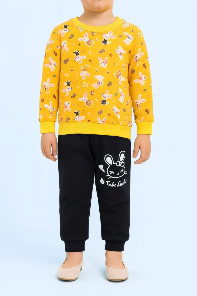 code 16 ست دورس و شلوار نخ پنبه کودکانه - کد 16 - Image 1