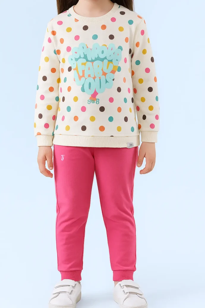 ست دورس و شلوار نخ پنبه بچگانه - کد 17 - Image 2