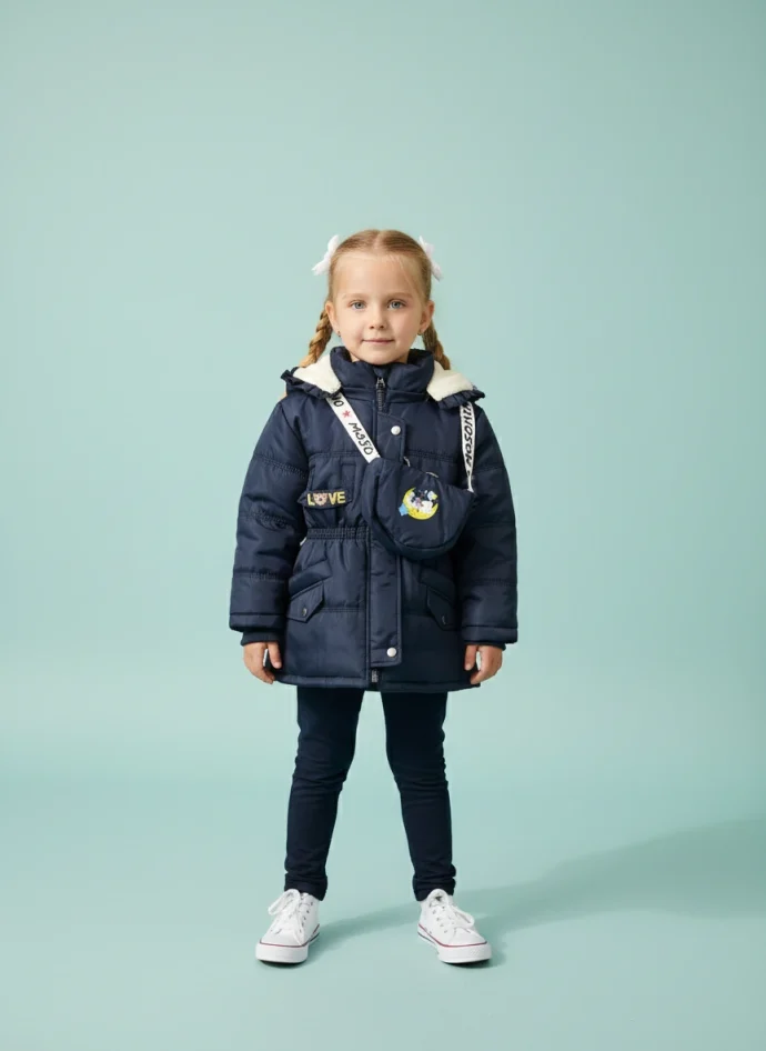 ست کاپشن و کیف دخترانه - کد 576 - Image 2